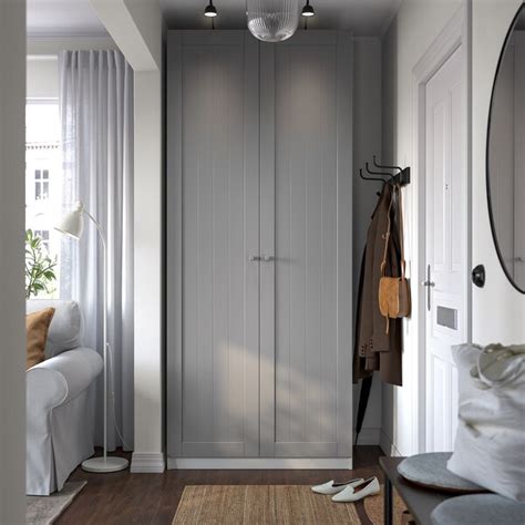 PAX / GULLABERG wardrobe combination, white/grey, 100x60x236 cm (393 ...