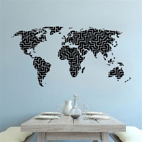 World Map Wall Sticker 的图像结果