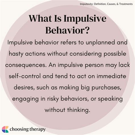 Impulsive Behavior Examples
