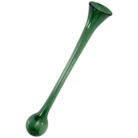English Traditional "Yard of Ale" Drinking Vessel of Green Glass at 1stDibs | vintage yard of ...