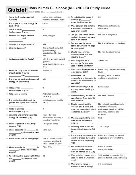 Mark Klimek's Complete Blue Book NCLEX Study Guide 2025/2026: The ...