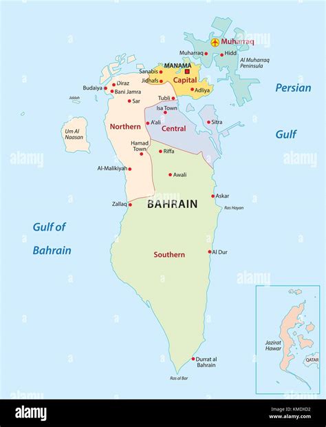 Bahrain map hi-res stock photography and images - Alamy