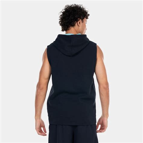 Men's Curry Fleece Sleeveless Basketball Hoodie Black Under Armour in ...