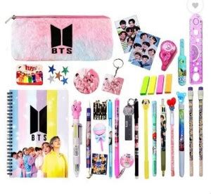 Flipkart.com | TITIRANGI 27ps BTS Theme Stationery for Girls BTS Pencil ...