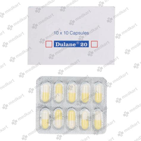 DULANE 20MG CAPSULE 10'S : View Price, Combination and Alternatives ...