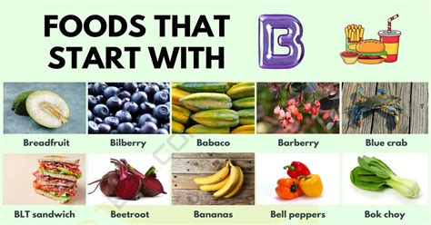 88 Common Foods that Start with B in English • 7ESL
