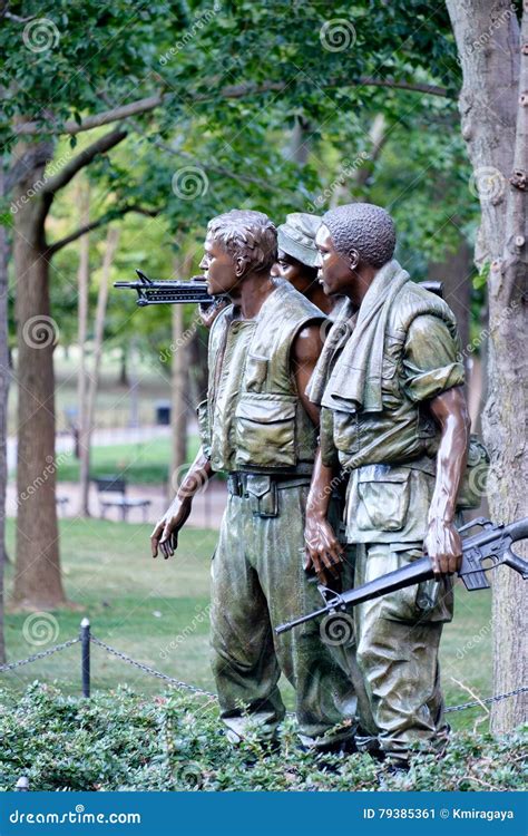 The Three Soldiers Statue Commemorating the Vietnam War in Washington D ...
