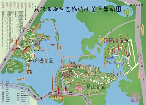 武汉东湖绿道线路图 这份高清路线图值得收藏_旅泊网