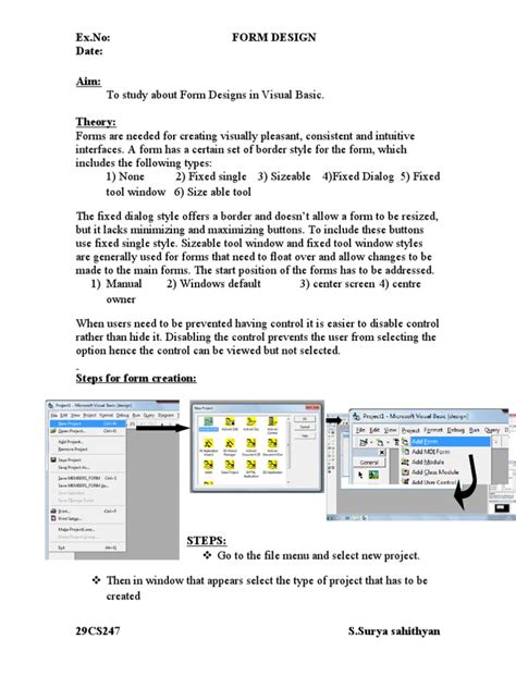 Image result for Visual Basic Form Design