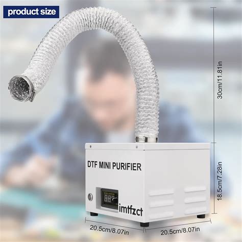 Imtfzct DTF Mini Purifier, 12W 36 CFM Smoke Absorber, India | Ubuy