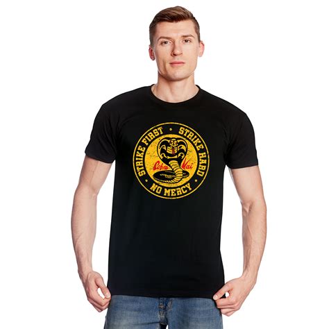Cobra Kai Logo T-Shirt für Karate Kid Fans schwarz | Elbenwald