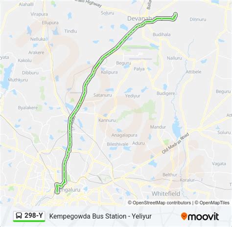 298Y Route: Schedules, Stops & Maps - Kempegowda Bus Station (Updated)