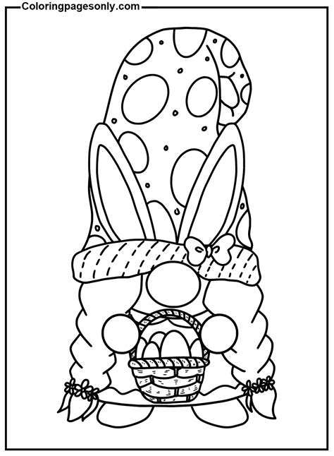 30+ Easter Gnome Coloring Pages - Free Printable PDF & Online Coloring