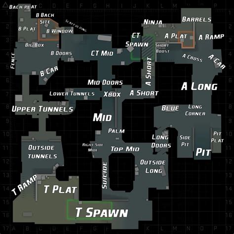 Dust Ii Callouts Guide _ CSGO: Quick Guide to All Dust 2 Map Callouts ...
