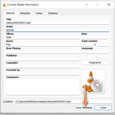 Edit File Metadata 的图像结果
