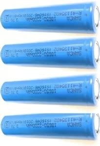 BSVR 4 Rechargeable Lithium-Ion 18650 Cell Emergency Light Torch ...