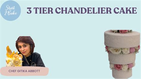 3 Tier Chandelier Cake