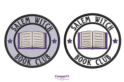 Salem Witch Book Club Badge · Creative Fabrica