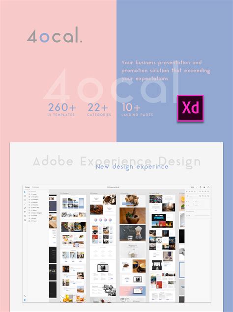 4ocal UI Kit for Adobe XD :: Behance
