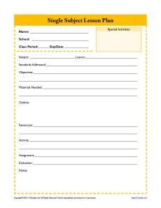 Image result for Lesson Plan Record Model