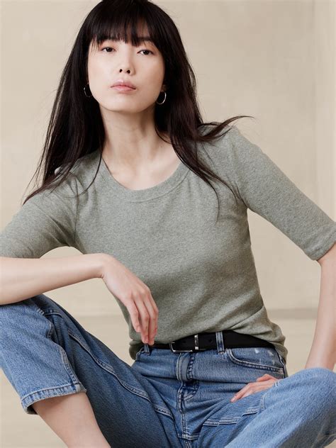 Women's Elbow Length Tee Shirts | Gap