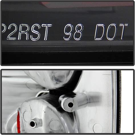 Buy ACANII - For 1998-2000 Ford Ranger Pickup Black Housing Tail Lights ...