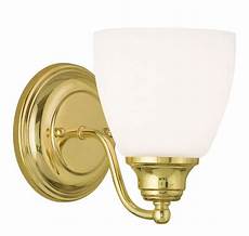 Polished Brass Bathroom Light Fixtures by 1 Light Livex Somerville Polished Brass Bathroom Vanity Polished Brass Bathroom Light Fixtures