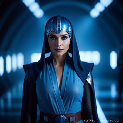 Blue-Skinned Woman in Star Wars Attire | Stable Diffusion Online