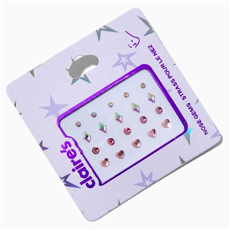 Mixed Stick On Nose Gems - 20 Pack | Claire's