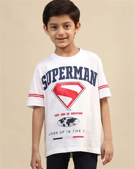 Superman Printed Regular Fit Tshirt For Boys – Kidsville