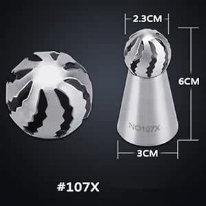 Buy Large Cream Ball Head Seamless Cupcake Cap Cake Decorating Pastry ...