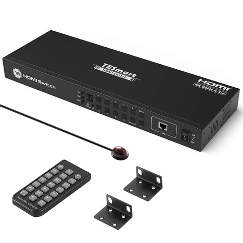 Buy TESmart HDMI Switch 4K UHD 3840x2160@60Hz 16x1, 16 in 1 Out HDMI ...
