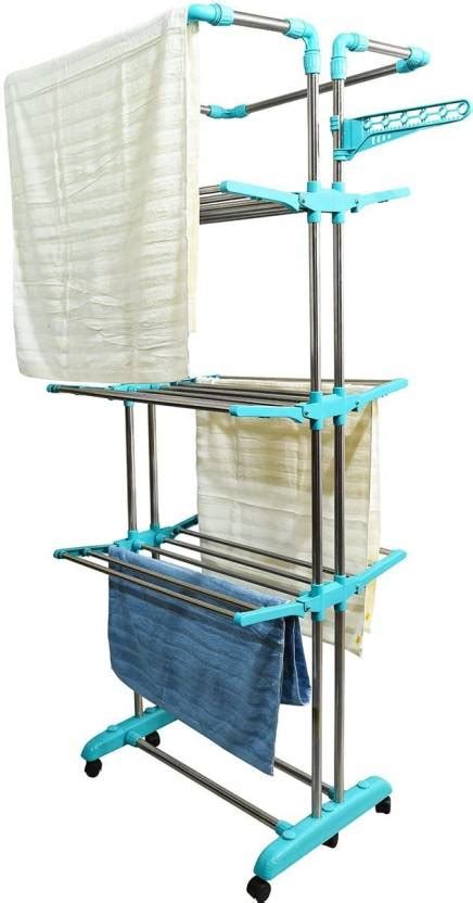 HOMACE Steel Floor Cloth Dryer Stand Foldable Cloth Dryer Hanging Kapde ...