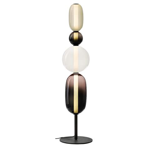 Contemporary Blown Crystal Glass Floor Lamp - Pebbles by Boris Klimek ...