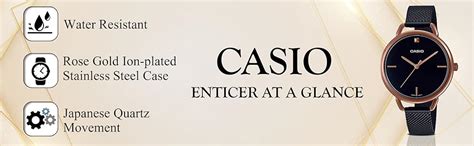 Casio Enticer Analog Black Dial Women's Watch - LTP-E415MBR-1CDF (A1811 ...