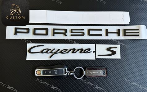 Gloss Black Porsche Cayenne S Badges Package For Porsche Cayenne S Exc – H BODYKITS SYDNEY