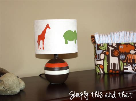 Simply This and that: Stenciled Lamp Shade