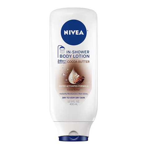 Buy NIVEA Cocoa Butter In-Shower Body Lotion - Non-Sticky For Dry to ...