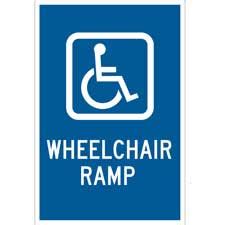 Brady Part: 91363 | Wheelchair Ramp Sign | BradyIndia.co.in