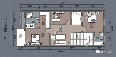 农村小户型二层自建别墅 - 轩鼎房屋图纸