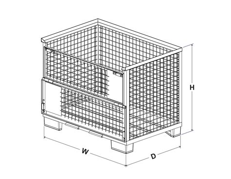 Mesh Box with Wooden Base – Perfect for Secure and Organized Storage