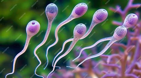 Premium Photo | Human sperm cells under microscope for medical research ...