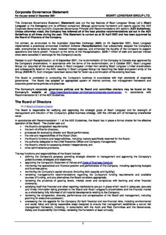 Corporate Governance Statement Example 的图像结果