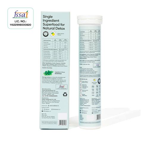 Buy Moringa Effervescent Tablets (20 Tablets) | Gut Detox | Bloom