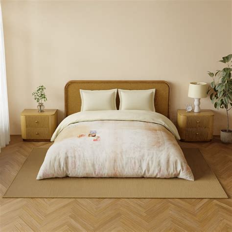 Buy SPACES Organic Cotton Printed Double Quilt from Spaces at just INR ...