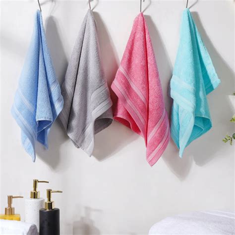 Plushy Soft 100% Cotton Hand Towel Set of 4 Online - Premium Hand Towel ...