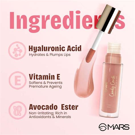 MARS Candylicious Coloured Lip Gloss | Hydrating | High Shine | Non ...