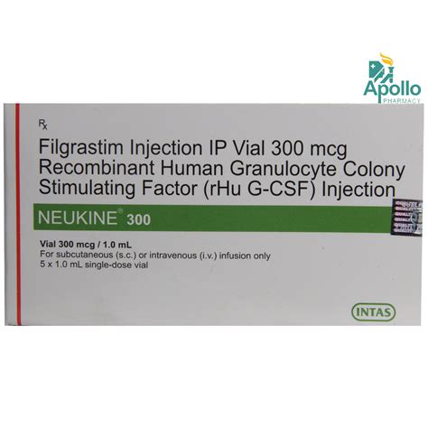 NEUKINE 300MCG INJECTION Price, Uses, Side Effects, Composition ...