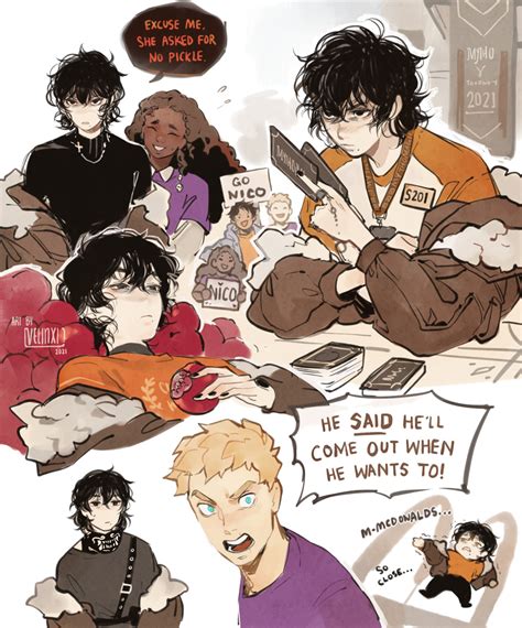Nico Di Angelo And Percy Jackson Comics