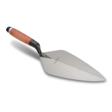 Marshalltown 10-1/2-in x 4-3/4-in High carbon steel Brick with Leather ...